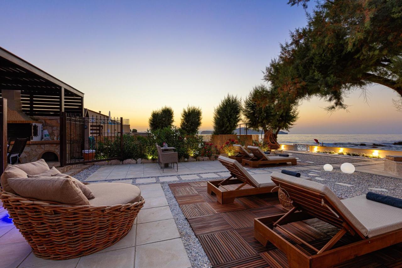 Villa Seashell -Wonderful Newly Renovated Villa On The Beach Galatás Exteriör bild
